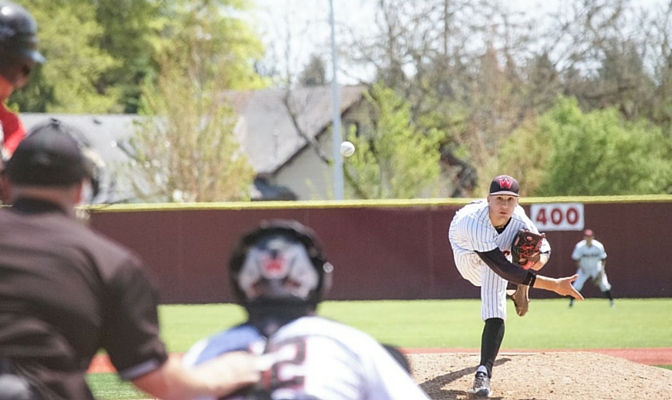 Western Oregon pitcher Brady Miller leads the GNAC with a 4-0 record and 0.82 ERA as the Wolves travel to face Montana State Billings.